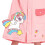 Imperméable rose léger pour enfants avec capuche (M) 9