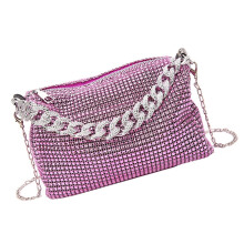 Sparkling Rhinestones Evening Clutch Bag with Chain for Women Shoulder Bags Casual Handbag for Prom and Banquets