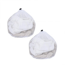 Mesh Laundry Bags, Washing Machine Mesh Wash Bags Jumbo for Delicates Clothes, Bed Linen, Toys with Drawstring Closure Sturdy, 2 Pcs, 11.81x15.75"