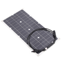 25W Flexible Monocrystalline Solar Panel 16V for RVs, Yachts, 12V Batteries