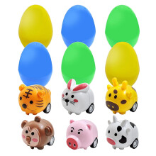 Educational DIY Animal Rabbit Car Easter Egg Toy Set for Kids Birthday Party Stress Activity Easter Decoration