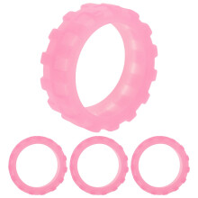 4Pcs Luggage Caster Protectors Pink Silicone Suitcase Wheel Cover for Noise Reduction and Scratch Protection