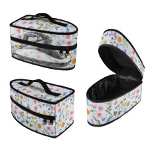 Dragonfly Floral Travel Steamer Carrier Bag (11.8x6.69x5.5 In) Easy to Carry and Hair Styling Tool(Case Only)