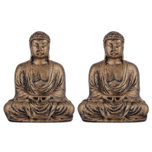 Decorazioni con finitura in pietra realizzate a mano: squisite statuette di Buddha in stile cinese, affascinanti decorazioni con finitura in pietra
