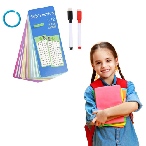 17PCS Multiplication Flash Cards for 3rd Grade, Times Table Practice, Compatible with Classroom & Home Use