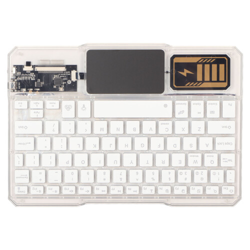 Rechargeable Bluetooth Keyboard For Mac Windows Android Ultra Slim Touchpad Wireless Keyboard Multi Device Connection Built In Touchpad With Rgb 1