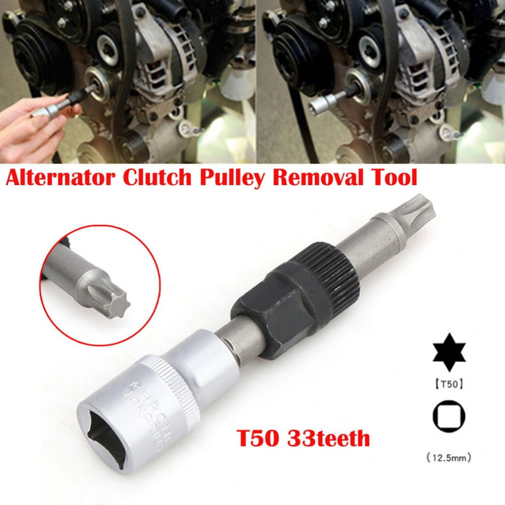 Alternator Pulley Socket Bit With 33T Tool Alternator Clutch Pulley Removal Tool T50 9193271124245