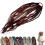 Dread Ponytail Extensions Elastic Boho Style with Beads 1