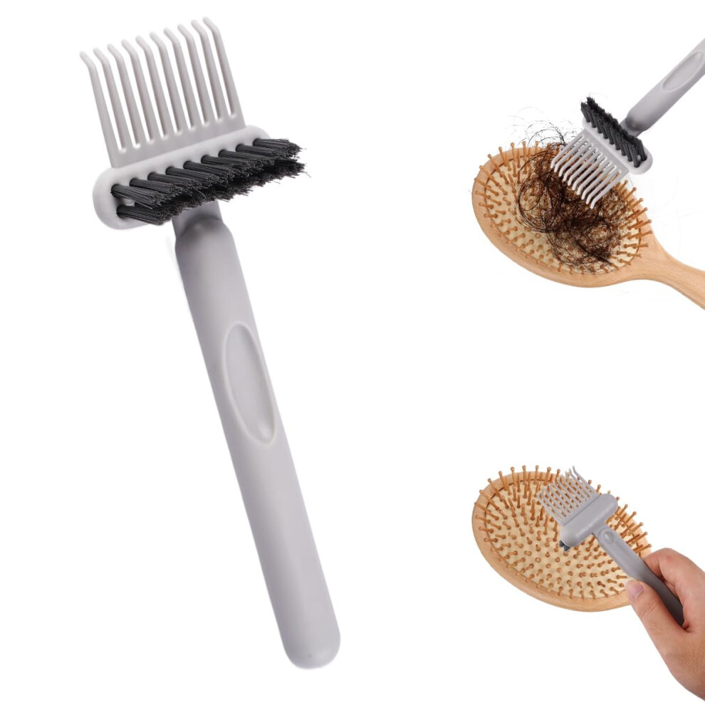 2-in-1 Hair Brush Cleaning Tool, Comb & Brush Cleaner for Home/Salon, Portable Rake, Durable & Easy Clean, Travel-Friendly