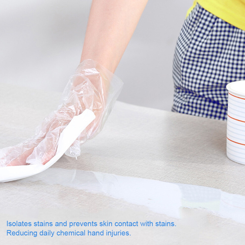 Food Prep Plastic Gloves Disposable 300pcs Clear for Kitchen BBQ & Catering