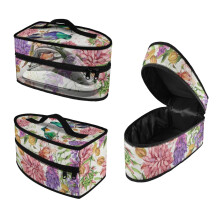 Hummingbirds and Floral Dustproof Travel Home Iron Storage Case Universal for Most Iron Protective Iron Accessories For Garment Care, Case Only