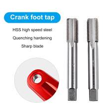 Universal Bike Crank Pedal Thread Tap 9/16-20", Ergonomic Design, Hard & Sharp Edge Clean, Compatible with Left/Right Pedal Screw, Repair Tool