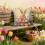Easter Bunny Print Pillowcase Square 17.72x17.72 in 1