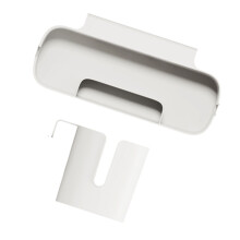 White Wall-Mounted Storage Container Organizer