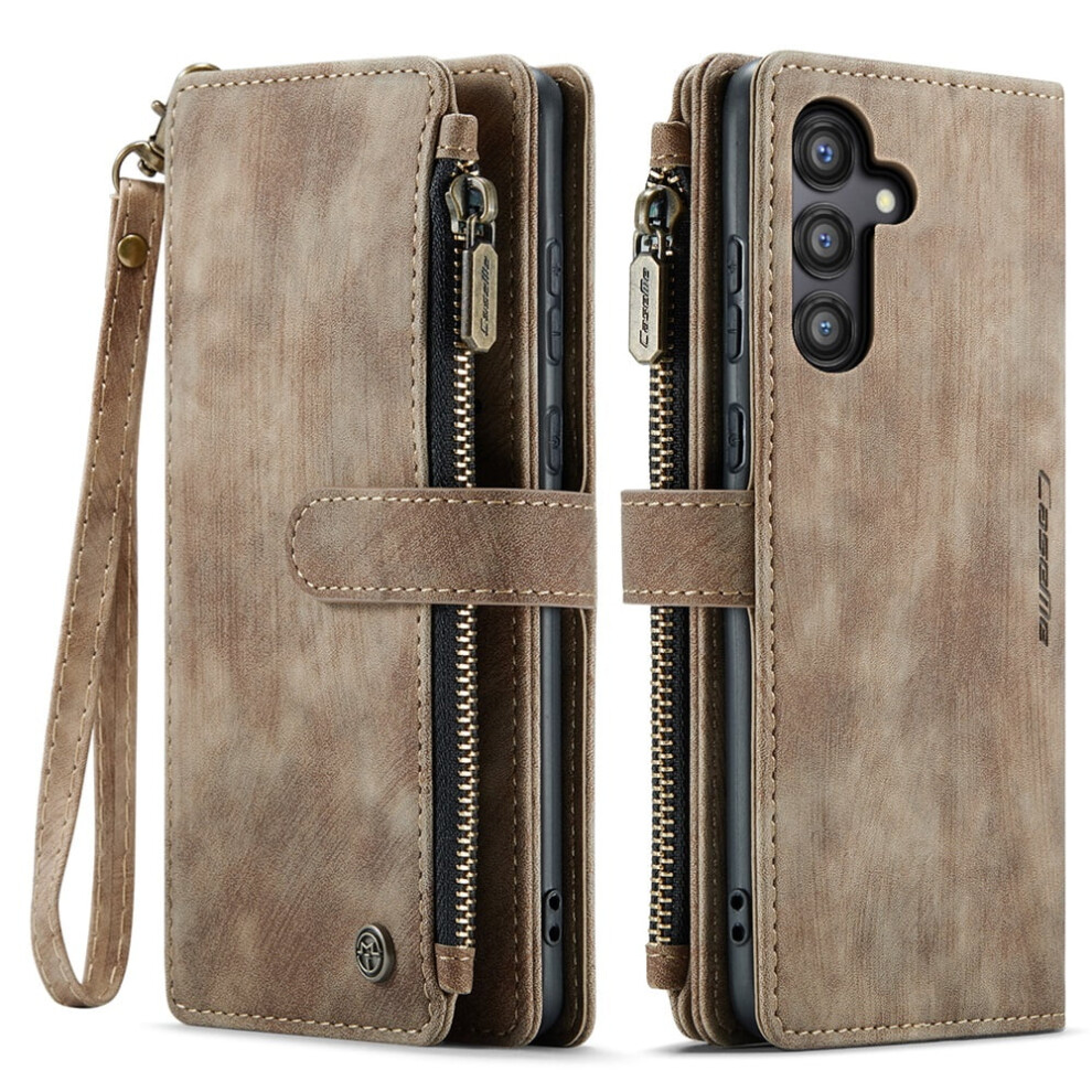 Caseme Wallet Case For Samsung Galaxy A55 5G Â Pu Leather Magnetic Flip, Lanyard, Zipper Card Holder, 6.6" 9353595680920