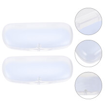 Portable Glasses Case Clear PVC 2 Pieces