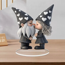 Gnome Elf Acrylic Table Decoration for Valentine's Day