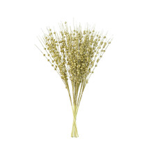 Christmas Tree Picks Decor, Radiant Glitter Berry Stem Ornaments, 50cm Long Artificial Glitter Twigs, Perfect for Home, Office, Party Decor (Gold,