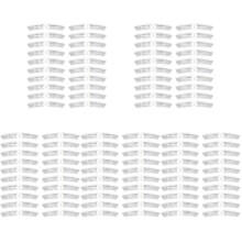 100St Plastic Fietsreflectoren Wit Voor Veiligheid & Gebruik