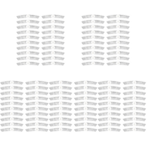 100St Plastic Fietsreflectoren Wit Voor Veiligheid & Gebruik