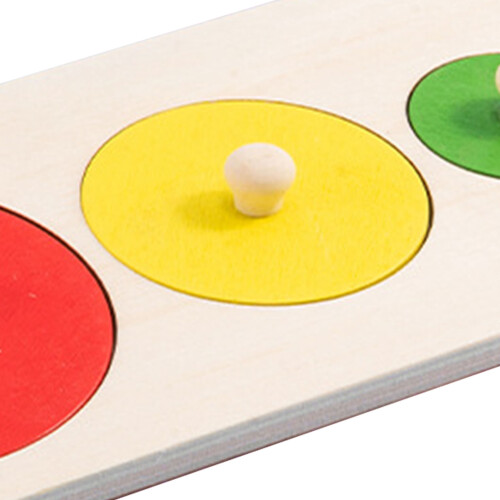 Safe Wood Round Shape Sorting Puzzle for Toddlers 2