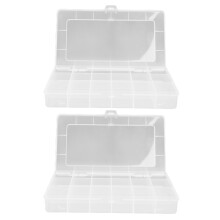 Tackle Box With Dividers For Fishing Gear, Clear Divided Containers Provide Easy Accessibility, Non-Toxic Durable Pp Material Ensures Longevity