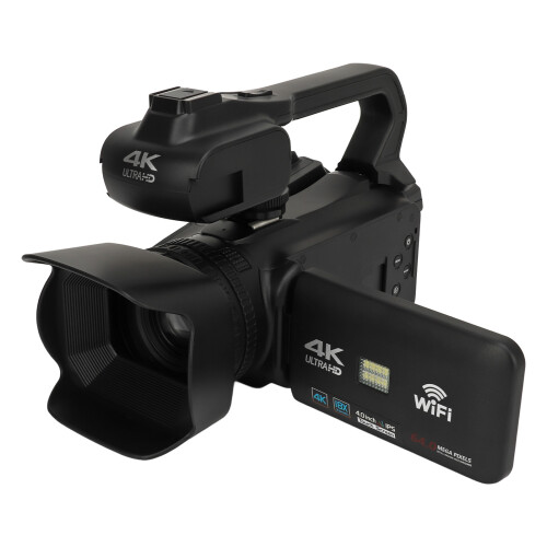UHD4K Video Camcorder With Anti Shake Stabilization Rotatable Touch Screen And Live Streaming Support Smart App Connection Webcam Mode For Portable 2