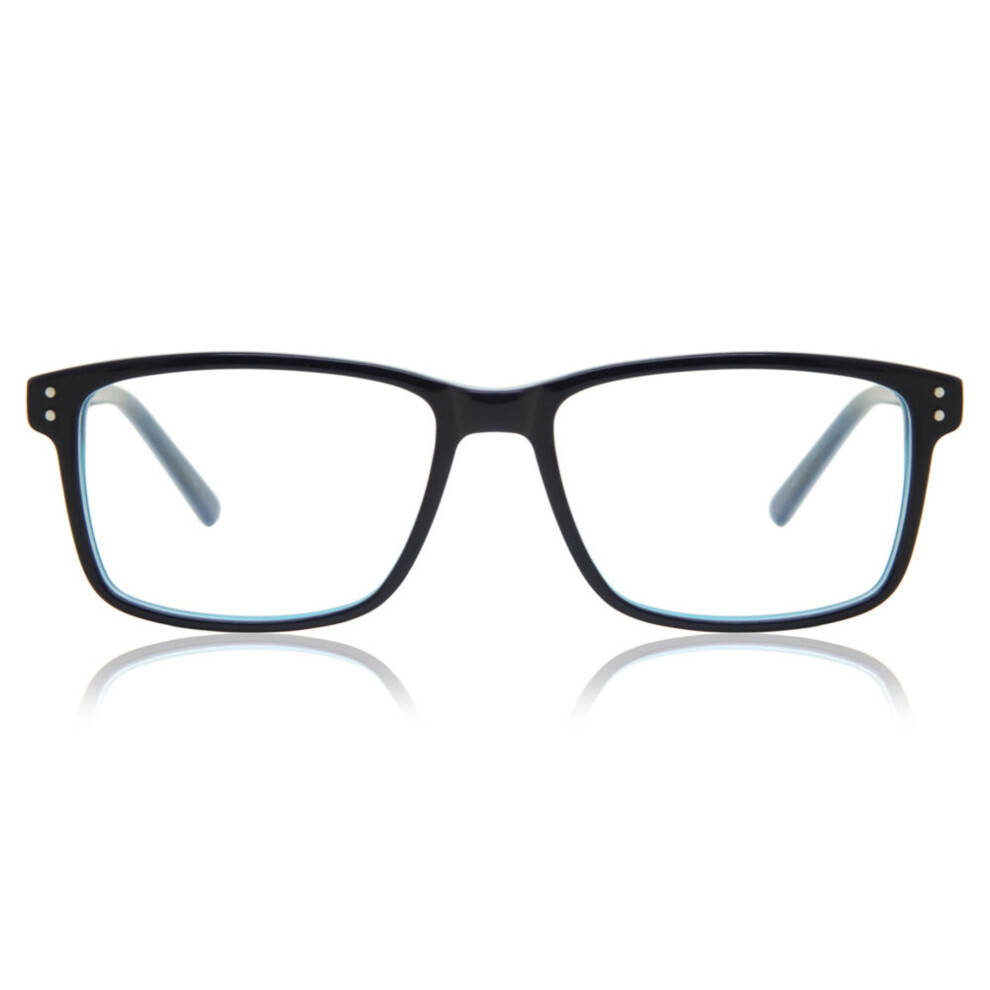 Smartbuy Collection Full Rim Square Blue Coby A85f Unisex Eyeglasses