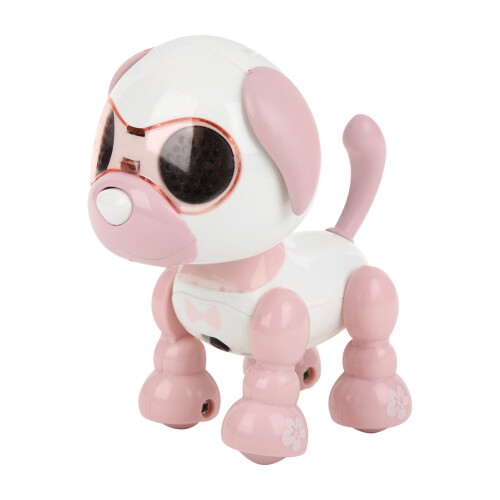 Gesture Sensing Robotic Dog - Voice Commands LED Eyes Customizable Actions Rechargeable and Wireless Interactive Smart Pet Programmable Smart Robot 1