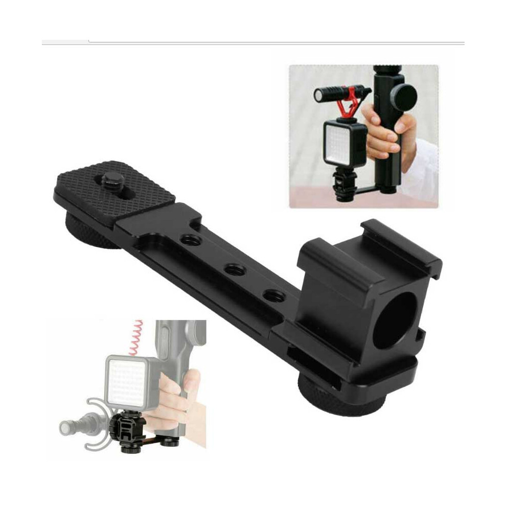 Aluminium Triple Hot Shoe Mount Bracket 7790334668337