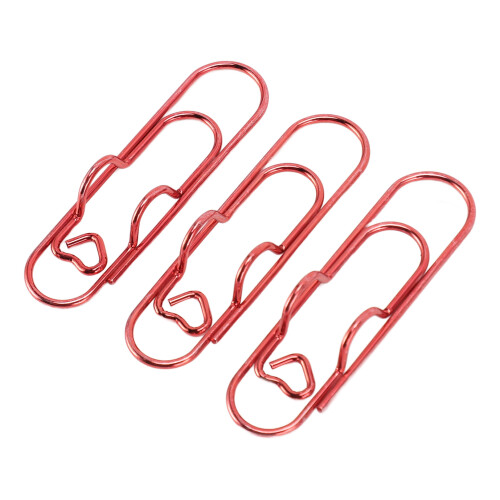 Multi-function Paper Clips Vinyl Coated Sturdy Prevent Scratching Secure Grip Rust Proof Corrosion Resistance Decorative Office Accessories 2