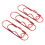 Multi-function Paper Clips Vinyl Coated Sturdy Prevent Scratching Secure Grip Rust Proof Corrosion Resistance Decorative Office Accessories 5