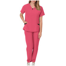 Women's Jogger Scrubs Set Hot Pink L