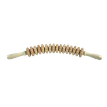 Houten massageroller met 16 wielen – voor taille, dijen, rug, schouders, buik – Handmassagestick, geschikt voor het hele lichaam