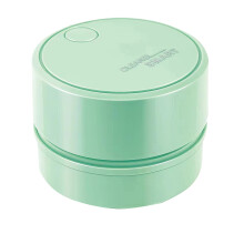 Mini aspirapolvere da tavolo, senza fili e girevole a 360, batteria da 4 ore, per capelli/briciole/tastiera – Compatibile con ricarica USB