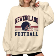 Dámská mikina New England Game Day | Vintage vzhled, ponořený útulný svetr Gameday