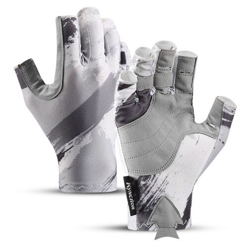 Microfiber Leather Gloves 40g, Blue/Gray, M/L/XL 2