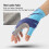 Microfiber Leather Gloves 40g, Blue/Gray, M/L/XL 4