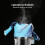Microfiber Leather Gloves 40g, Blue/Gray, M/L/XL 5