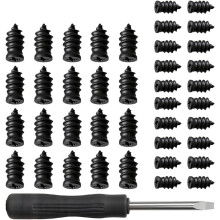 Tire Fix Rubber Nail Kit (60pcs, 2 Sizes), Vacuum Self-Sealing Plugs, No Tire Removal Needed, Compatible with Standard Tires