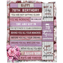 Presentfilt till 80-årsdag (30x40") – Kompatibel med 1943-tema, perfekt för kvinnor, fru, mamma, vänner – Dekoration för 80-årsfirande