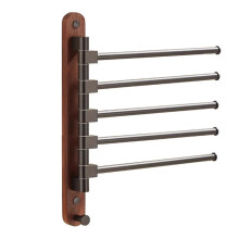Porte-serviettes mural pivotant en bois (2/3/4/5) - Porte-serviettes pour peignoir