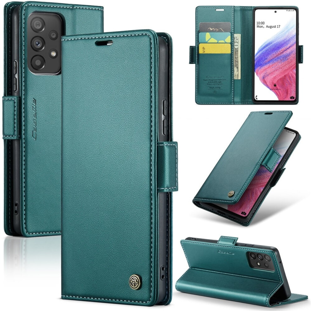Caseme Leather Wallet Case For Compatible With Samsung Galaxy A53 Â Rfid Blocking, Magnetic Clasp, Kickstand, Card Holder 9482726165811