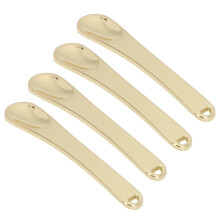 4pcs Metal Makeup Spatula Set Zinc Alloy Mini Eye & Face Cream Applicators