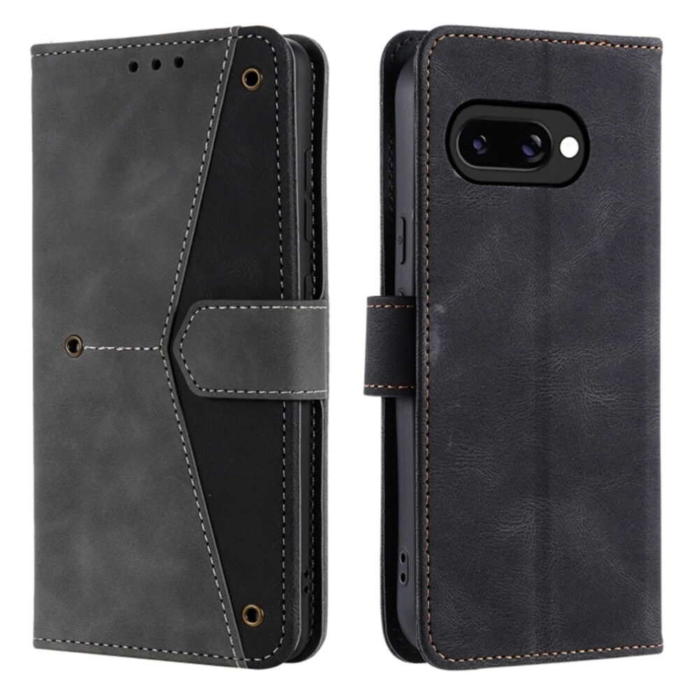 Google Pixel 9A 6.3" Wallet Case Â Magnetic Flip Cover With Card Slots, Kickstand, Anti-Drop Tpu, Detachable Wrist Strap, Compatible With Grey 9482726166399