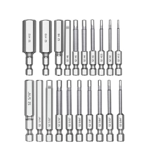 Σετ τρυπανιών με κλειδί Allen Hex20PCS για ηλεκτρικό κατσαβίδι και κιτ εργαλείων