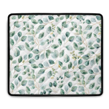 Washer & Dryer Dust Cover, Anti-Scratch Top Protector Mat, Washable, 24x19.7", Eucalyptus Leaf White