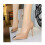 Women's Embossed Leather Pumps with Pointed Toe and High 1
