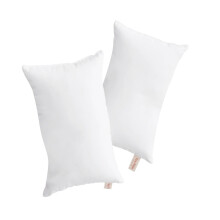2-Pack Microfiber Travel Pillows, Soft & Machine Washable, Neck/Back Support, Compact for Car/Office/Naps, Includes 2 Pillowcases