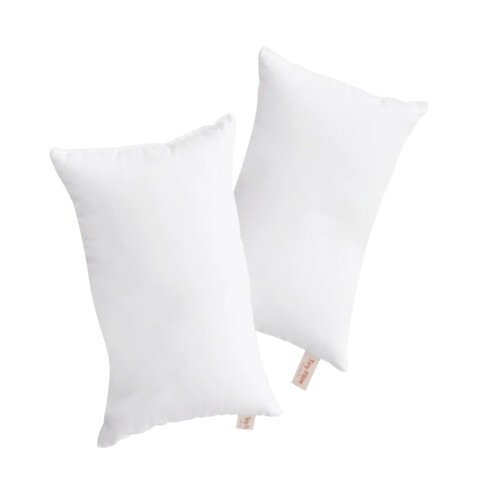 2-Pack Microfiber Travel Pillows, Soft & Machine Washable, Neck/Back Support, Compact for Car/Office/Naps, Includes 2 Pillowcases